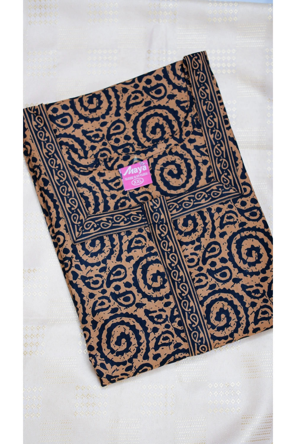 Classic 3/4 Sleeve Nighty – Premium Jyothi Cotton for Women