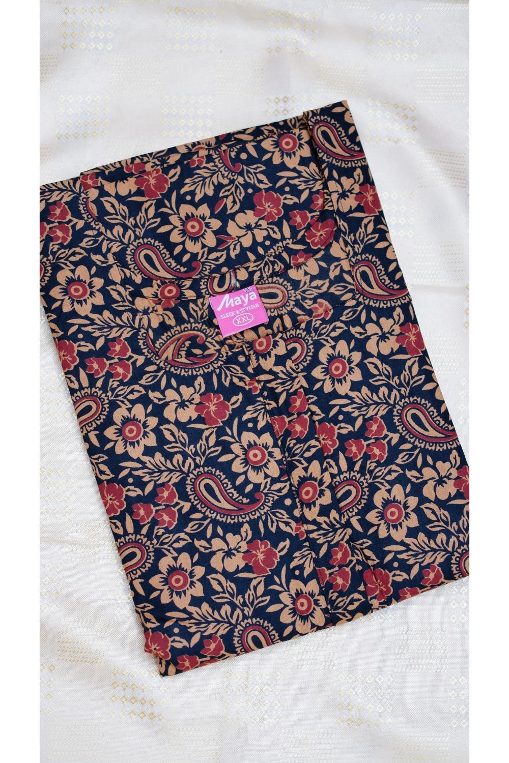 Classic 3/4 Sleeve Nighty – Premium Jyothi Cotton for Women