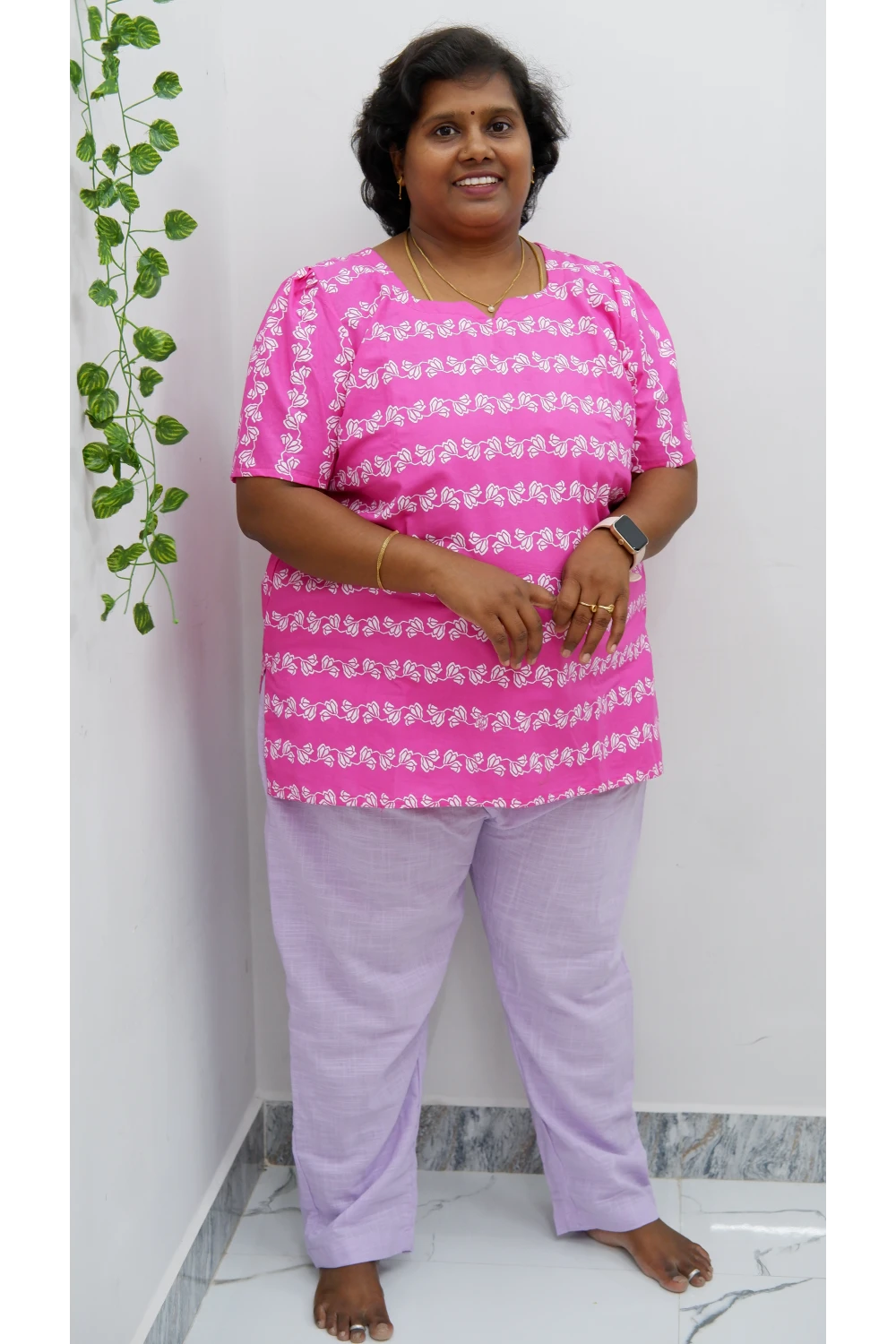 Solid Cotton Straight Pant – Easy & Relaxed Fit