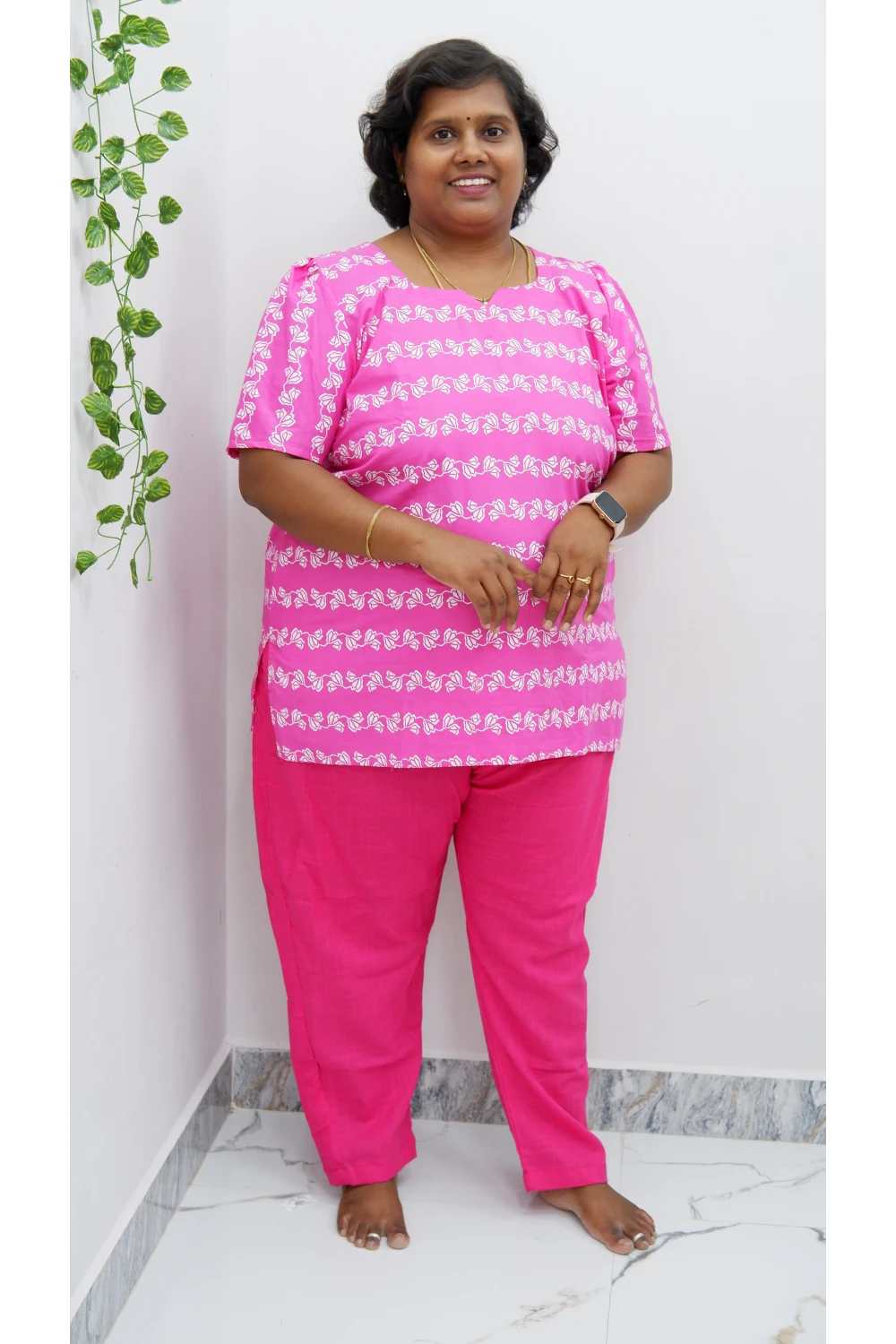 Solid Cotton Straight Pant – Easy & Relaxed Fit