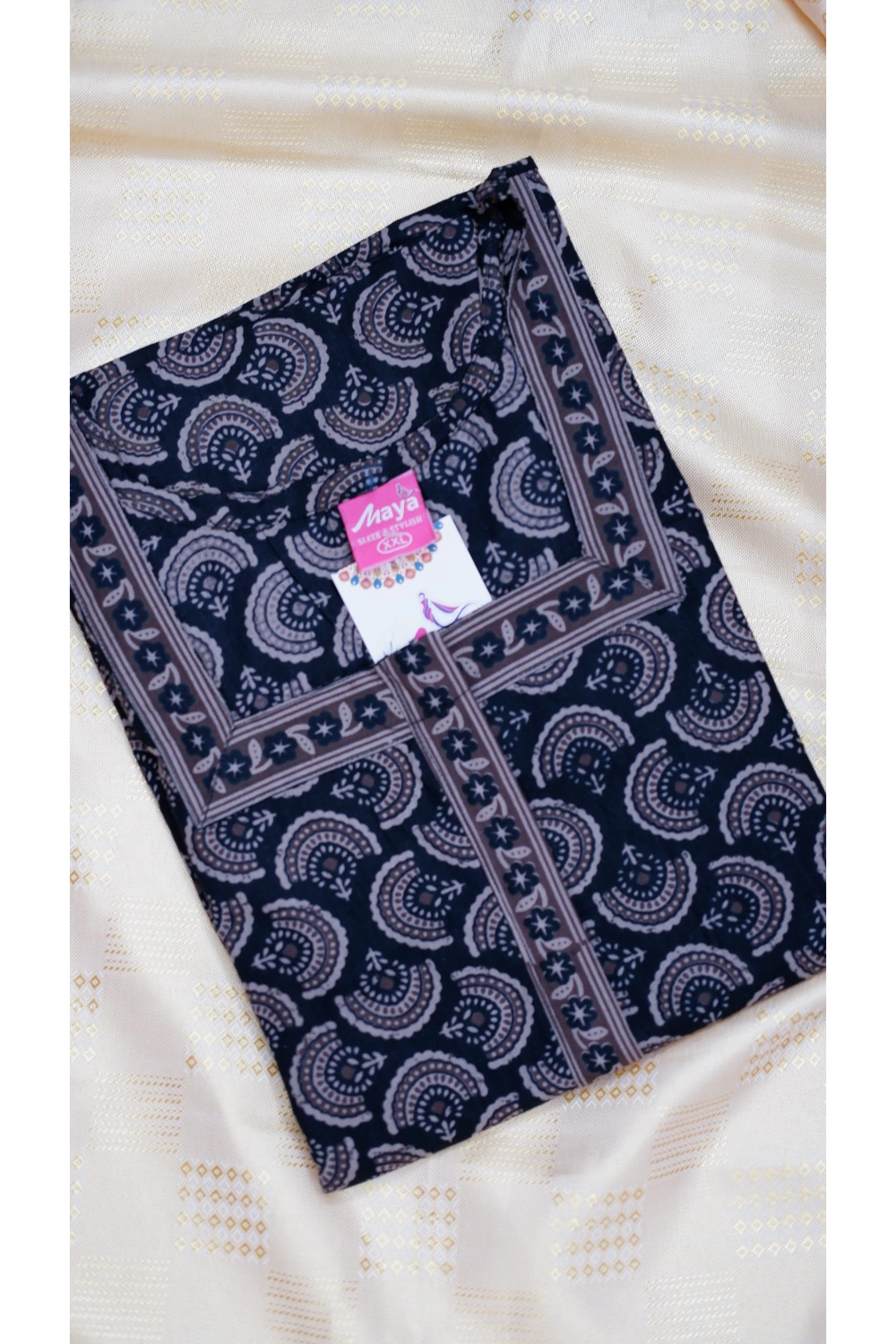 Classic 3/4 Sleeve Nighty – Premium Jyothi Cotton for Women