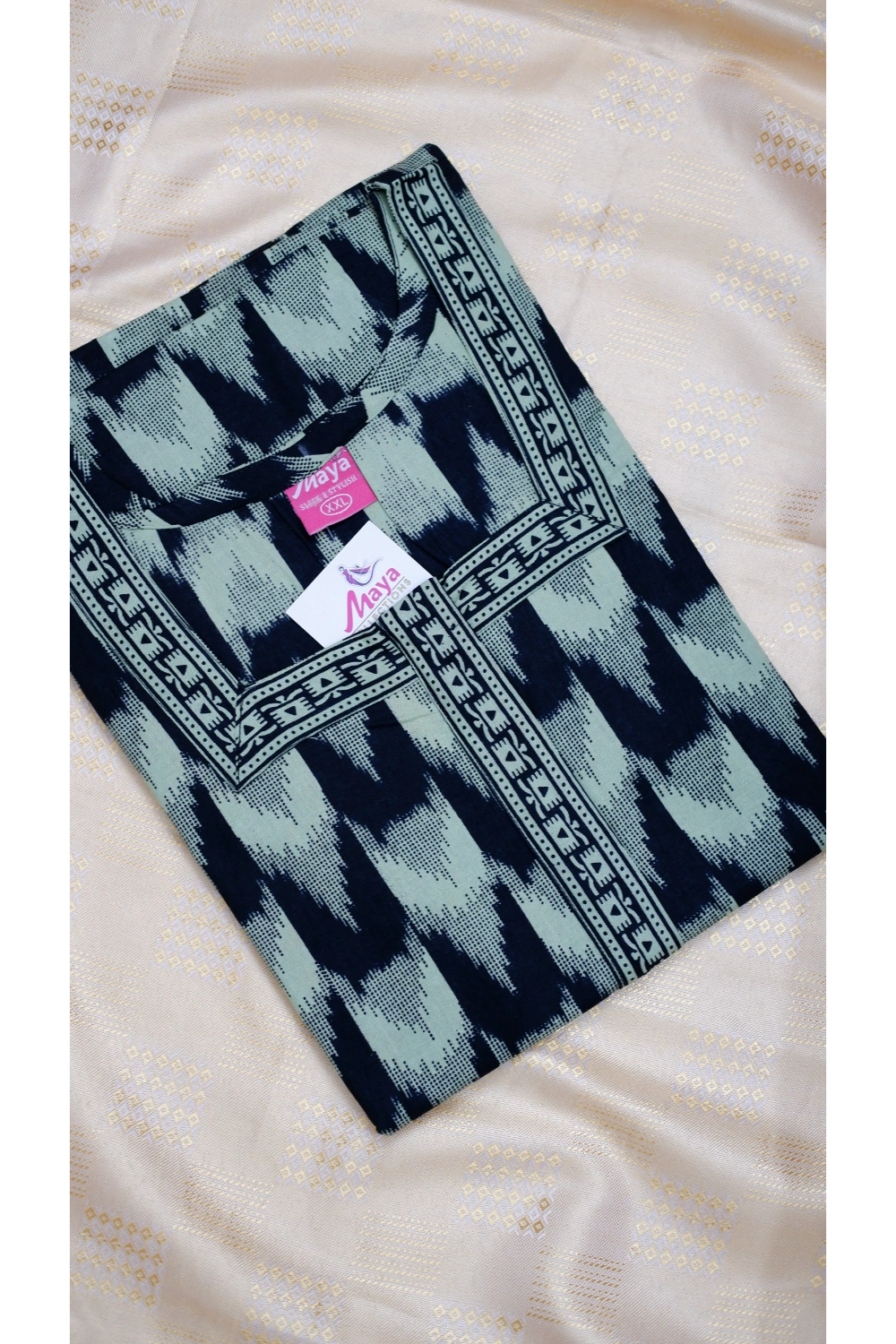 Classic 3/4 Sleeve Nighty – Premium Jyothi Cotton for Women