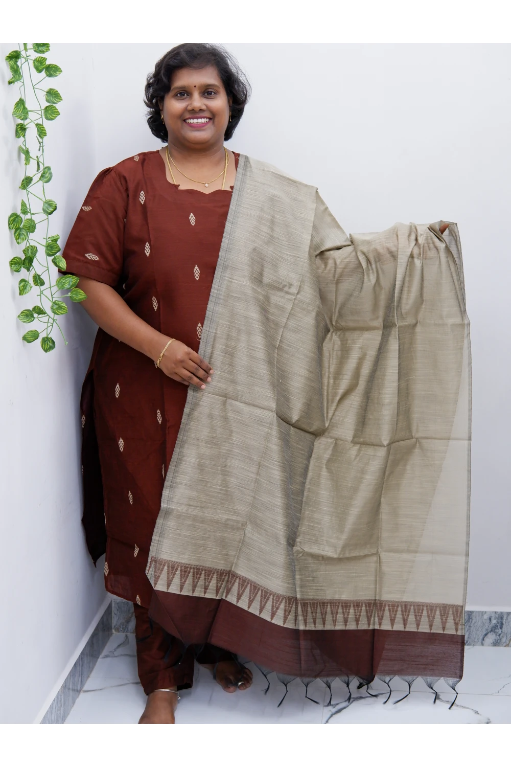 Luxe Salwar Suit with Shawl – Casual & Festive Wear