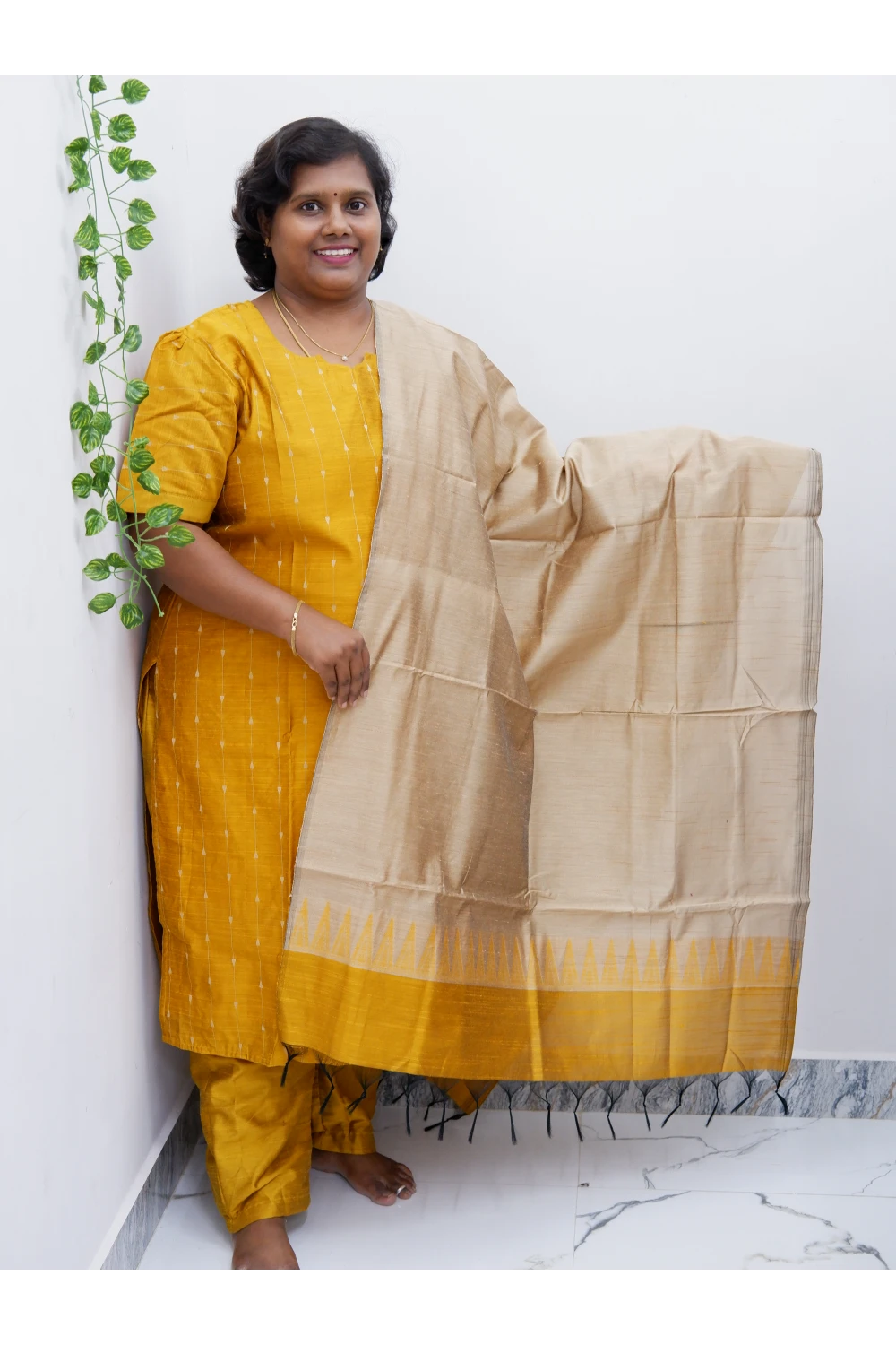 Luxe Salwar Suit with Shawl – Casual & Festive Wear