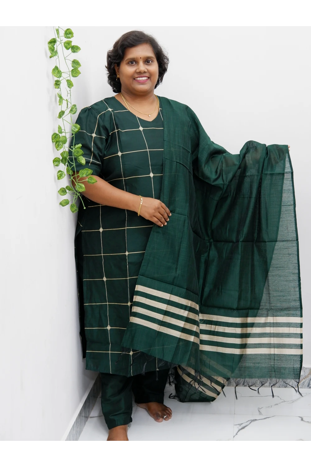 Luxe Salwar Suit with Shawl – Casual & Festive Wear