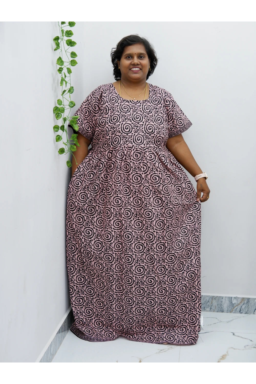 Comfort Fit Maternity Nighty – Side Zip Design