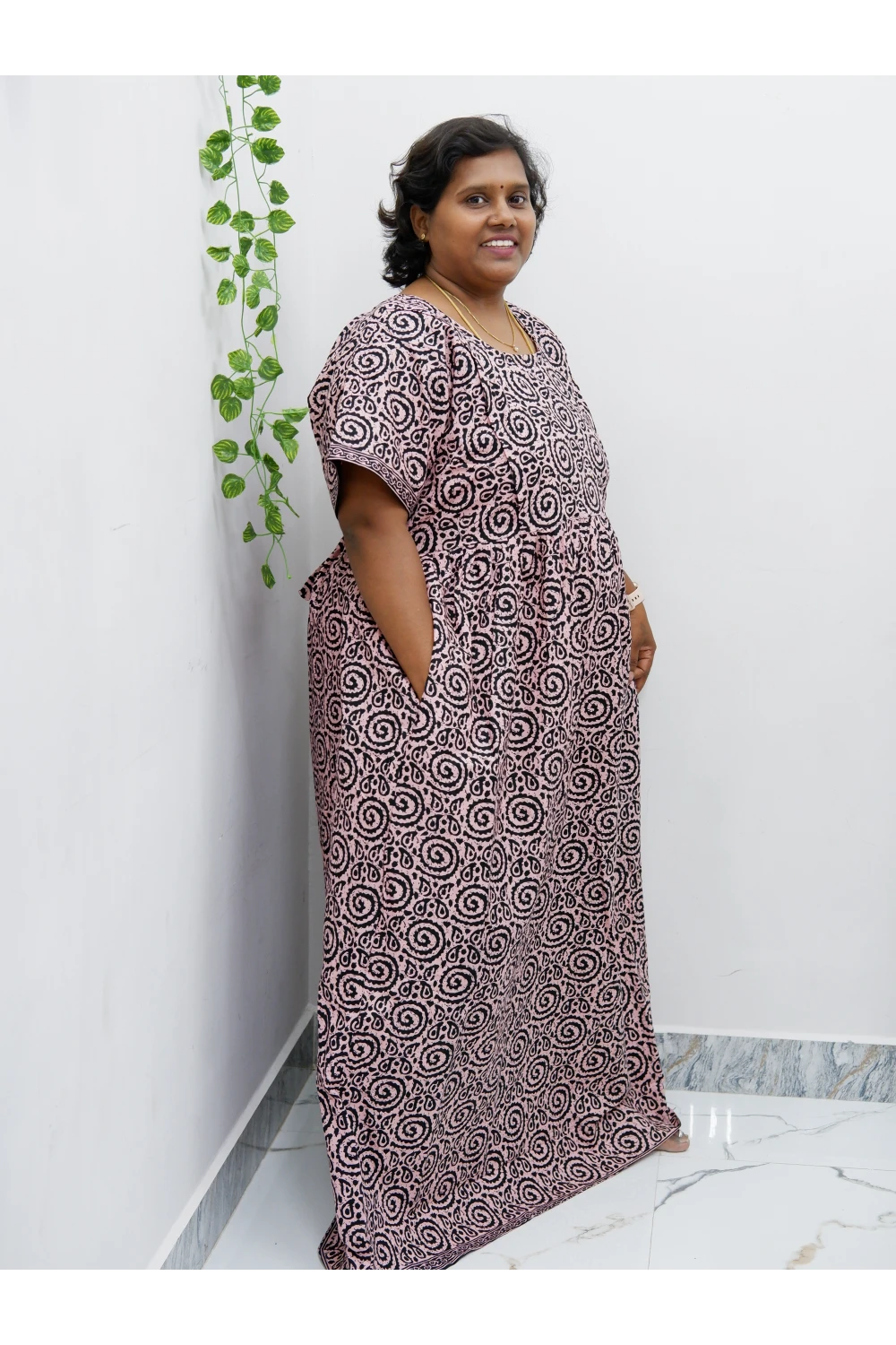 Comfort Fit Maternity Nighty – Side Zip Design