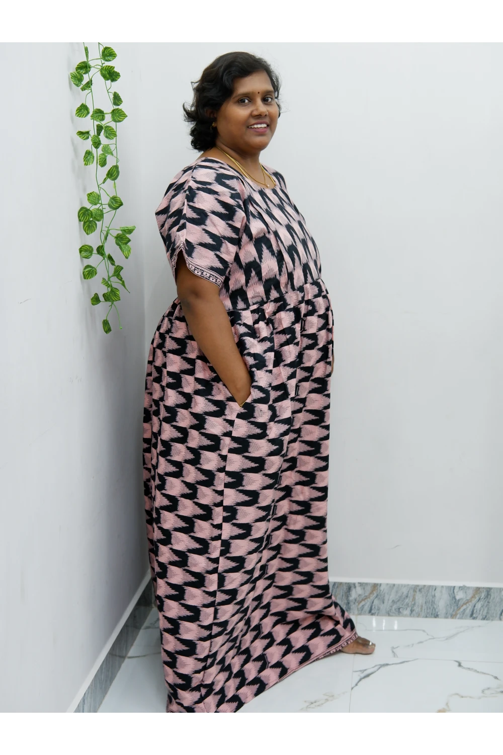 Comfort Fit Maternity Nighty – Side Zip Design