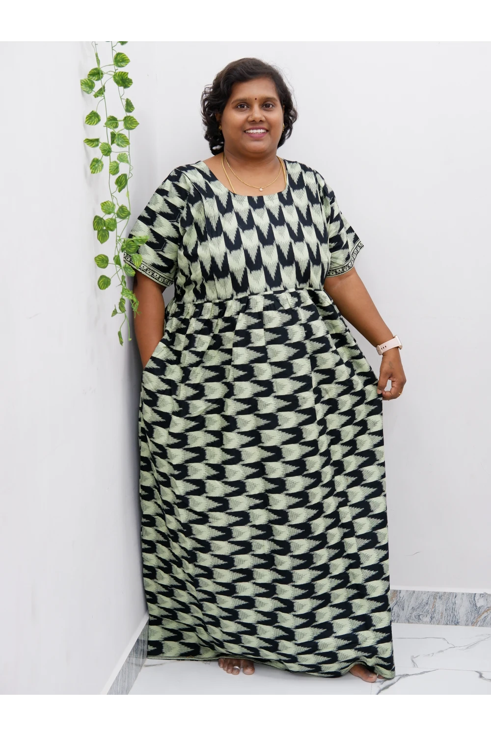 Comfort Fit Maternity Nighty – Side Zip Design