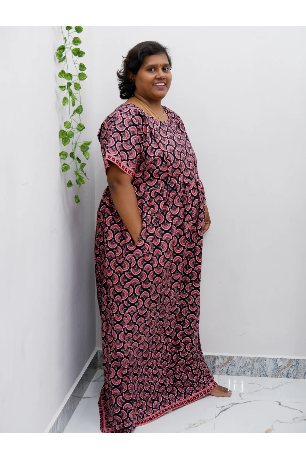 Comfort Fit Maternity Nighty – Side Zip Design
