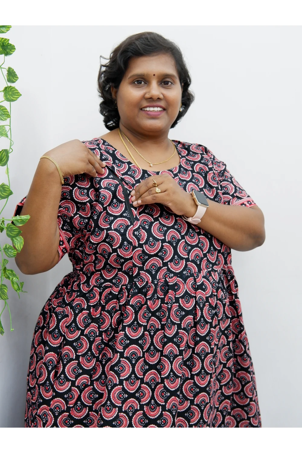Comfort Fit Maternity Nighty – Side Zip Design