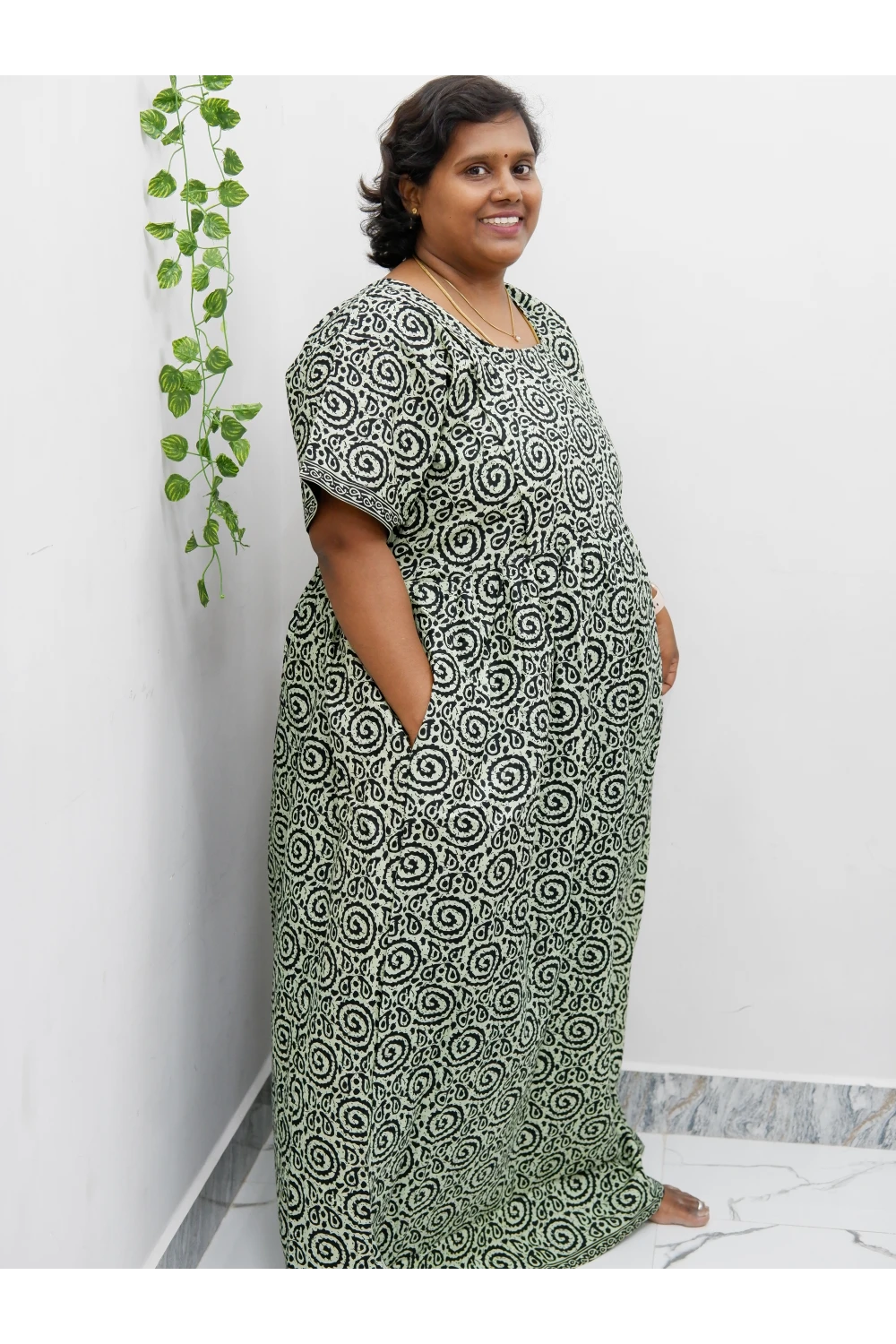 Comfort Fit Maternity Nighty – Side Zip Design