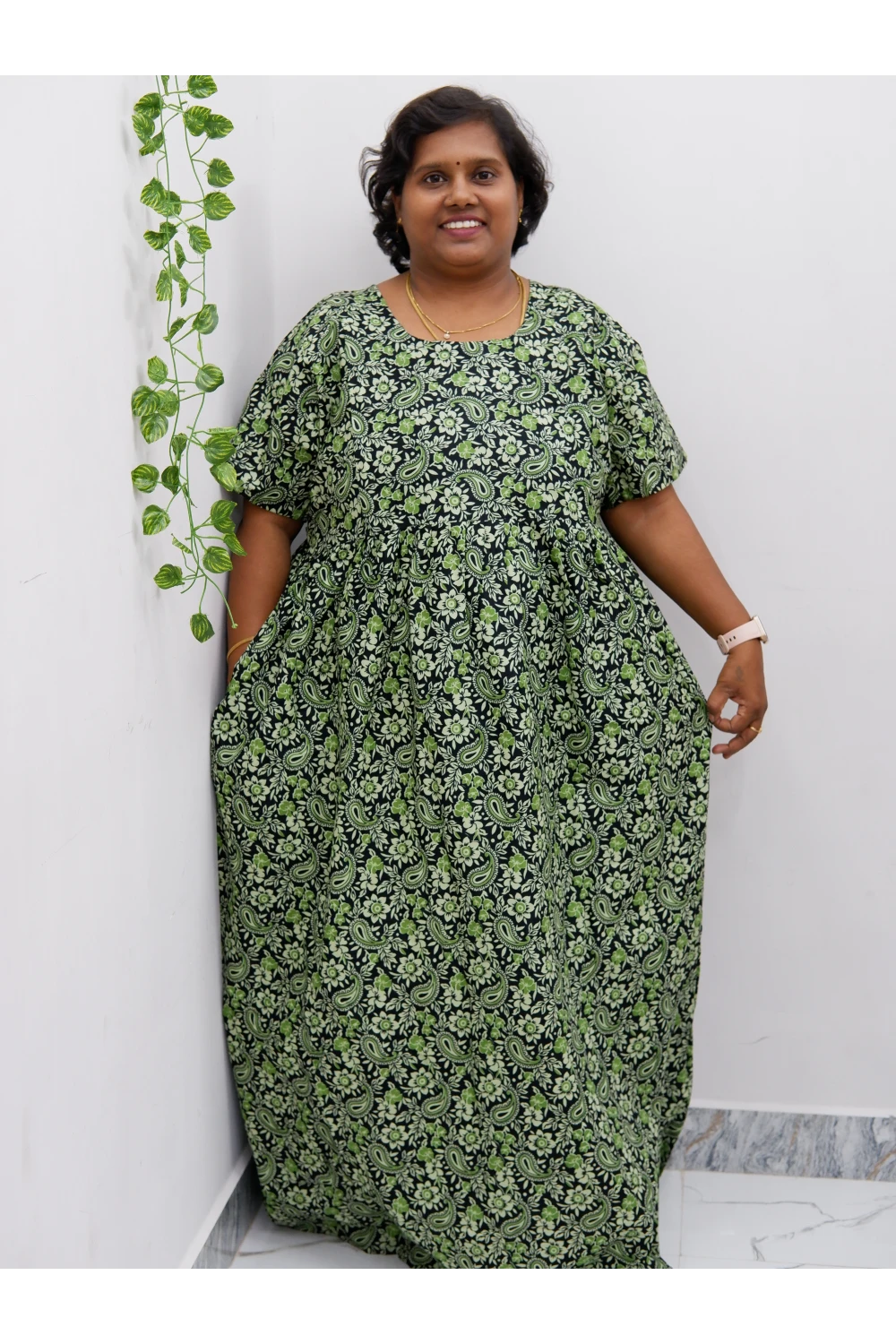 Comfort Fit Maternity Nighty – Side Zip Design