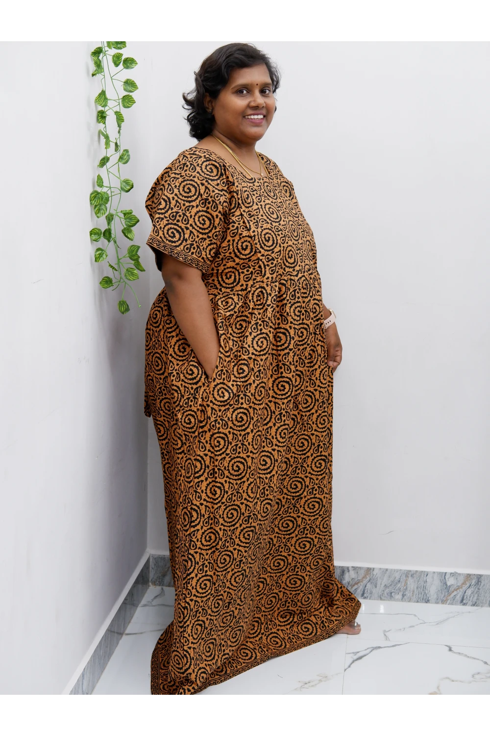 Comfort Fit Maternity Nighty – Side Zip Design