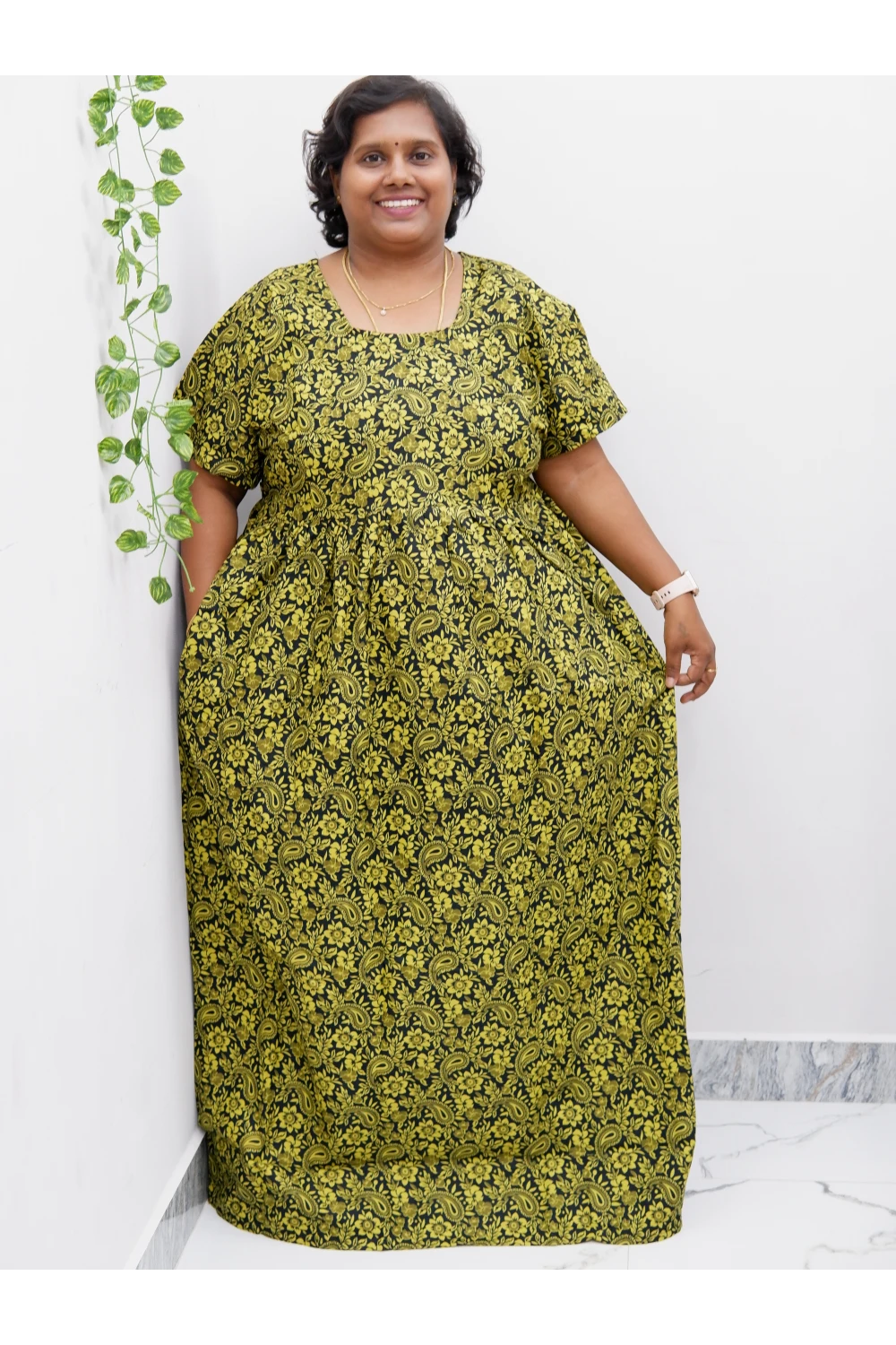 Comfort Fit Maternity Nighty – Side Zip Design