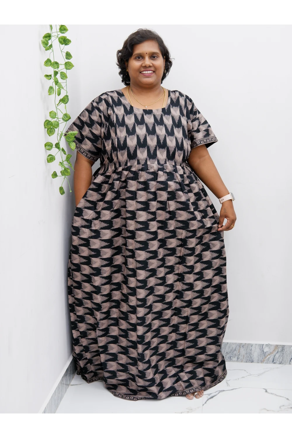 Comfort Fit Maternity Nighty – Side Zip Design