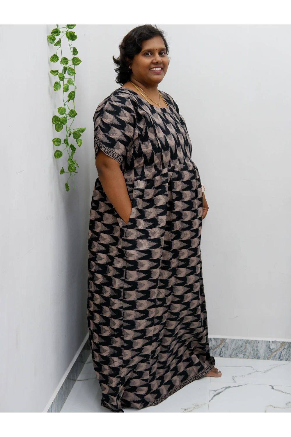 Comfort Fit Maternity Nighty – Side Zip Design