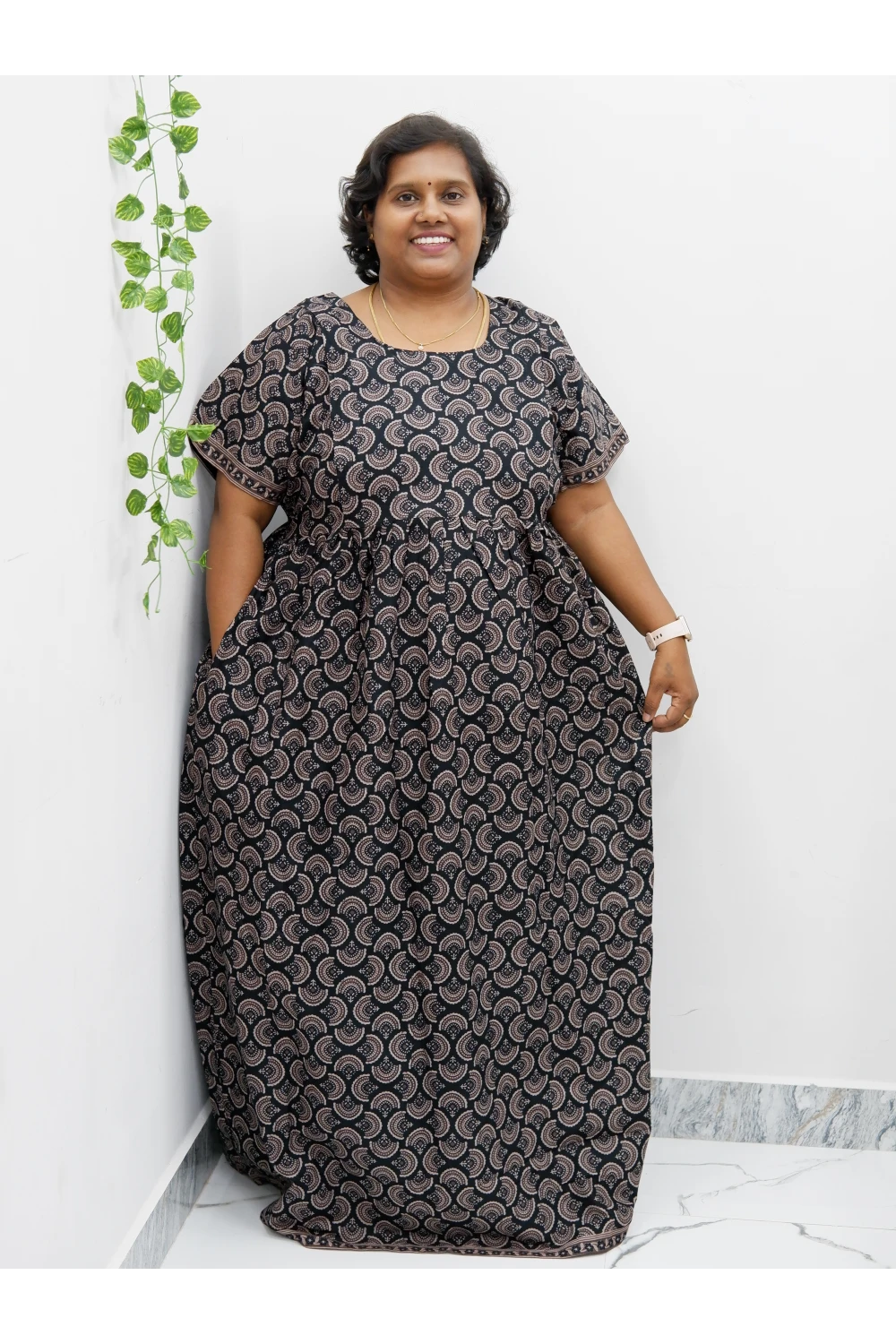 Comfort Fit Maternity Nighty – Side Zip Design