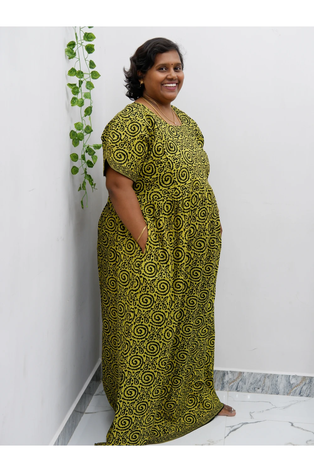 Comfort Fit Maternity Nighty – Side Zip Design