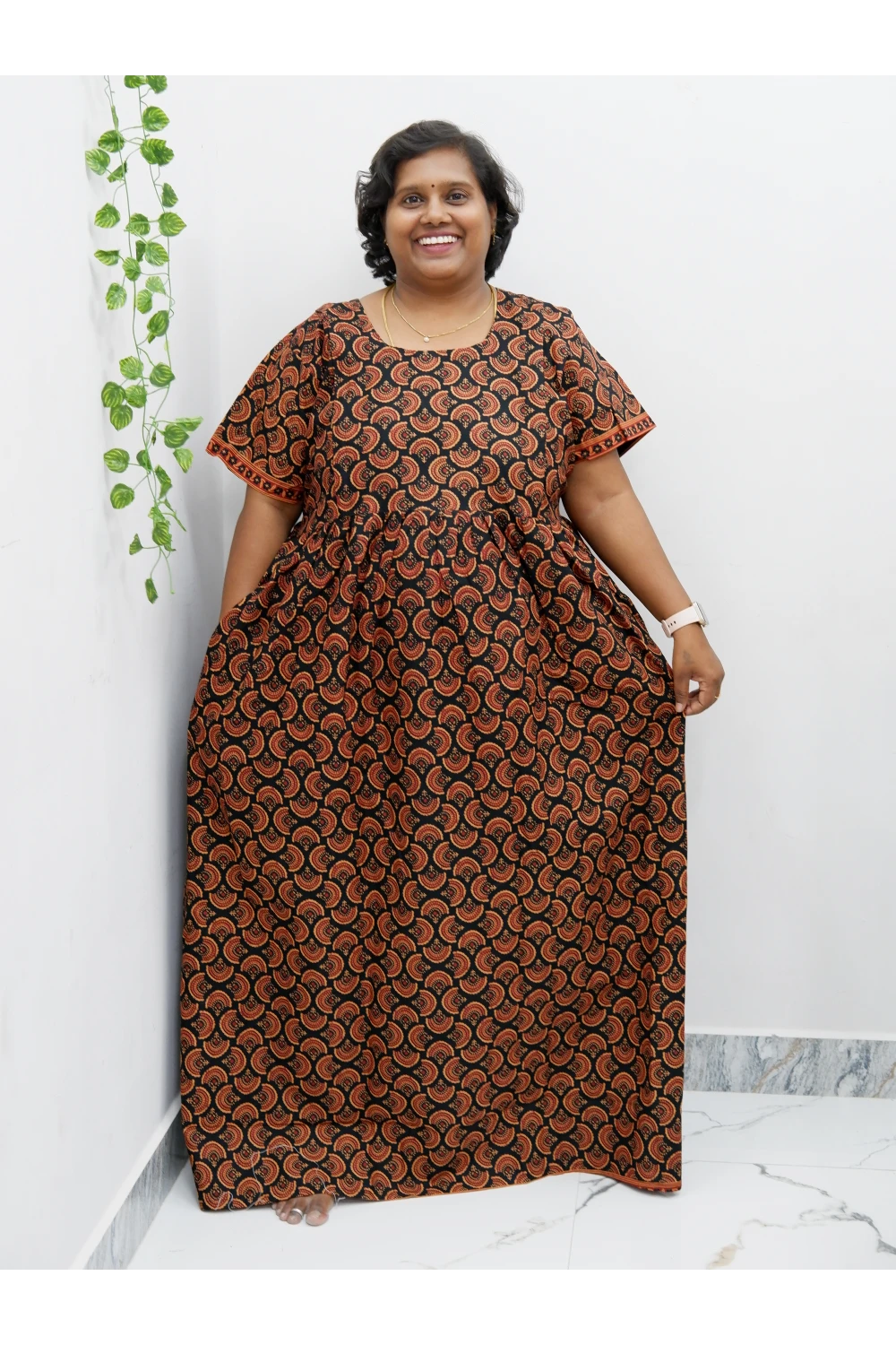 Comfort Fit Maternity Nighty – Side Zip Design