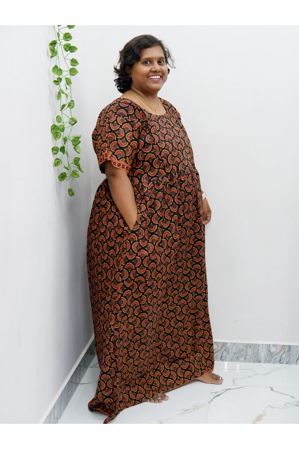 Comfort Fit Maternity Nighty – Side Zip Design