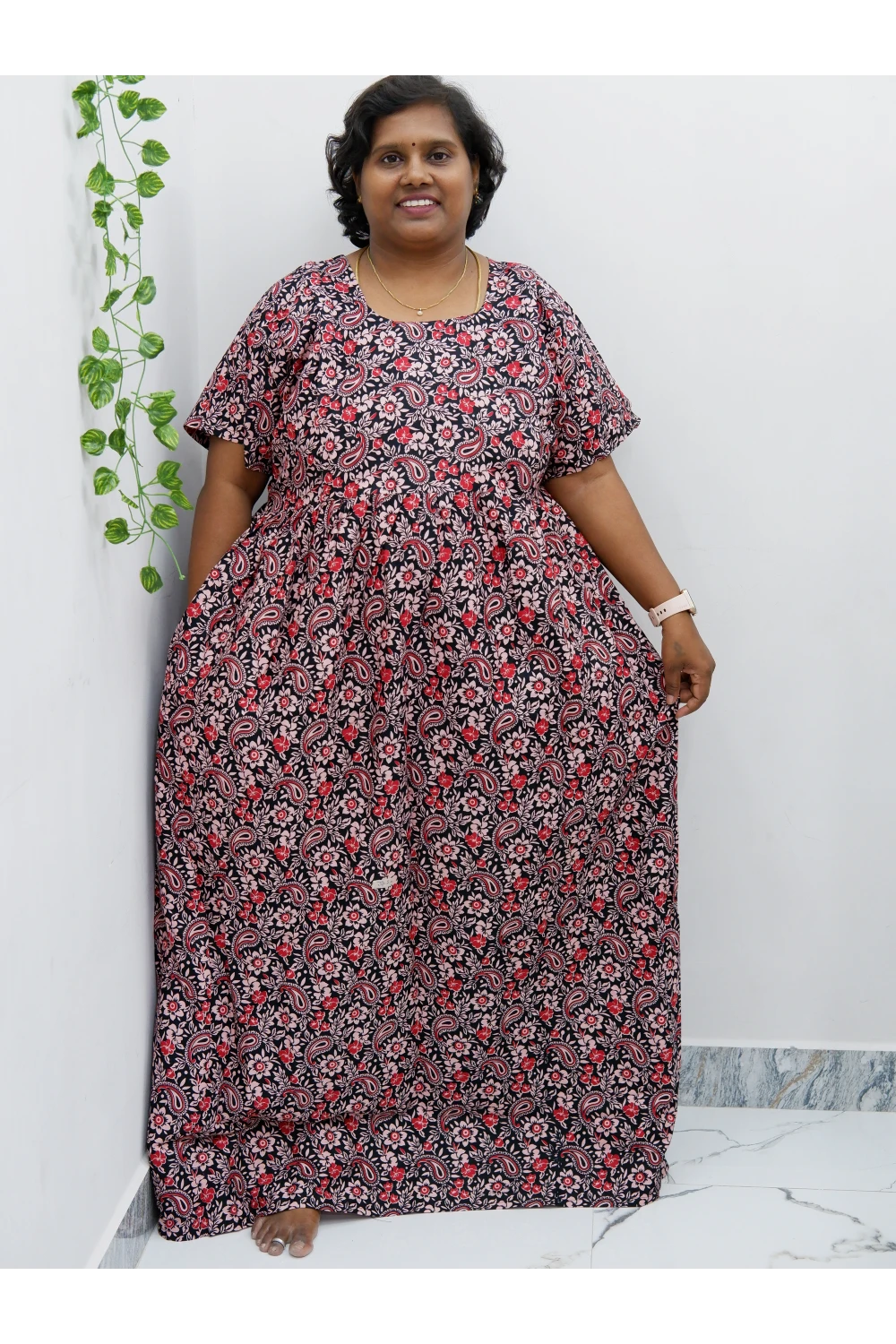Comfort Fit Maternity Nighty – Side Zip Design