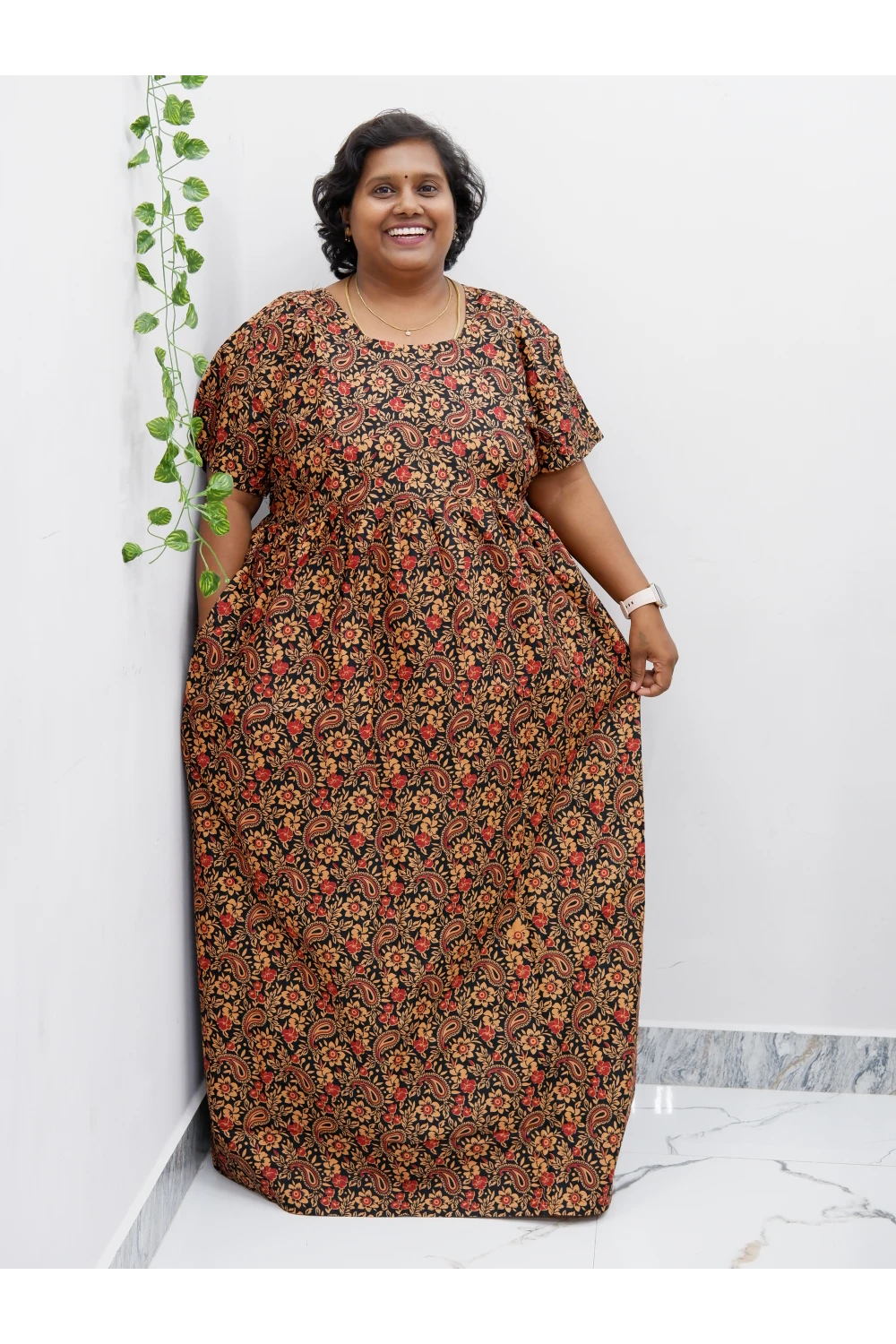 Comfort Fit Maternity Nighty – Side Zip Design
