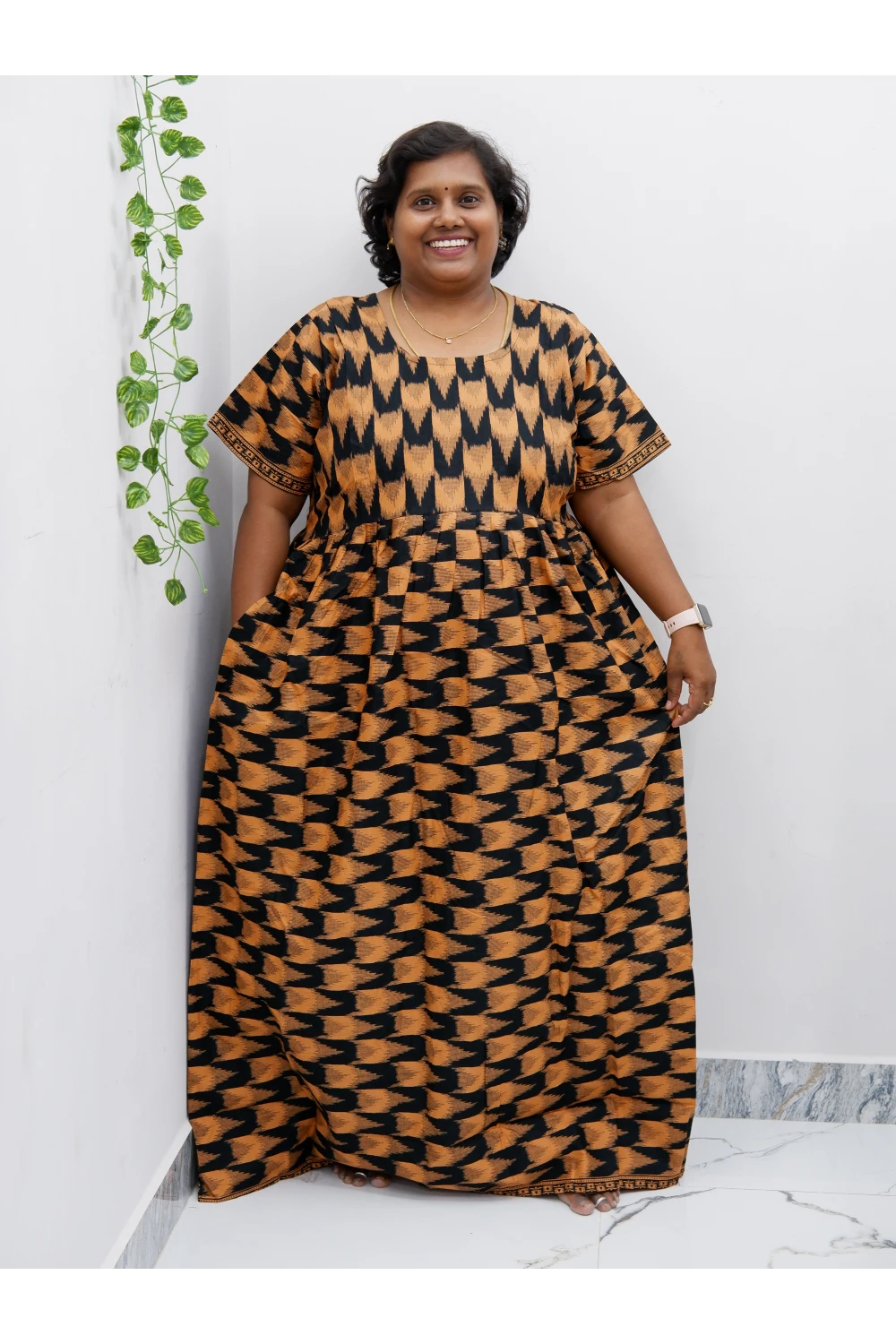 Comfort Fit Maternity Nighty – Side Zip Design