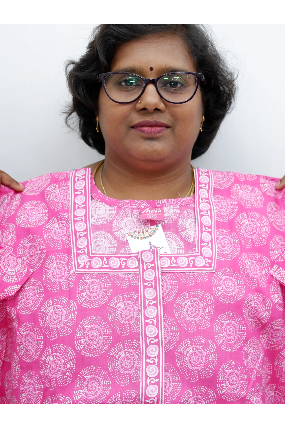 Plus Size Elegant Zip Nighty – Jyothi Cotton Breeze