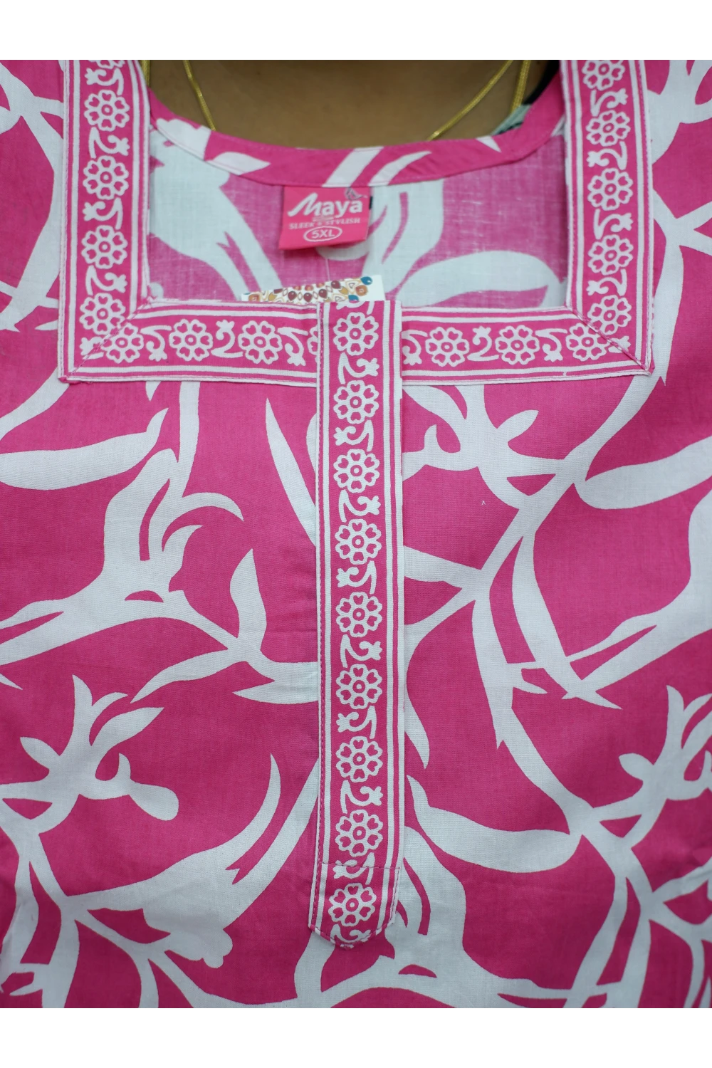 Plus Size Elegant Zip Nighty – Jyothi Cotton Breeze