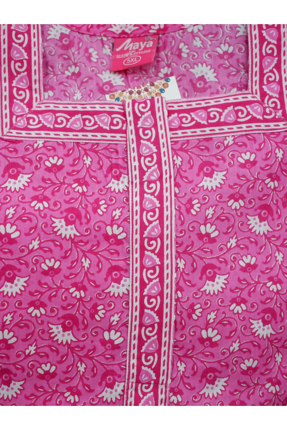 Plus Size Elegant Zip Nighty – Jyothi Cotton Breeze