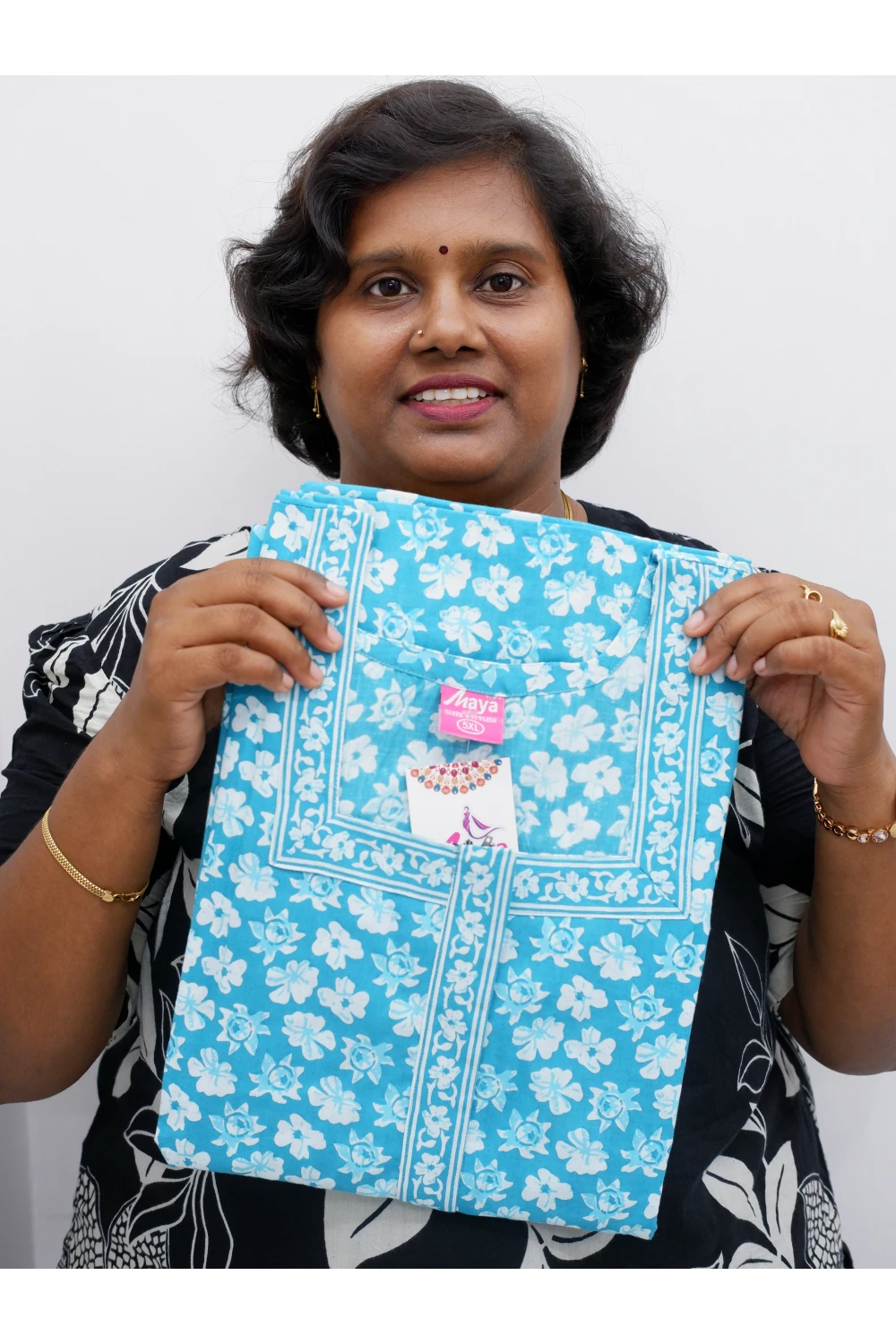 Plus Size Elegant Zip Nighty – Jyothi Cotton Breeze