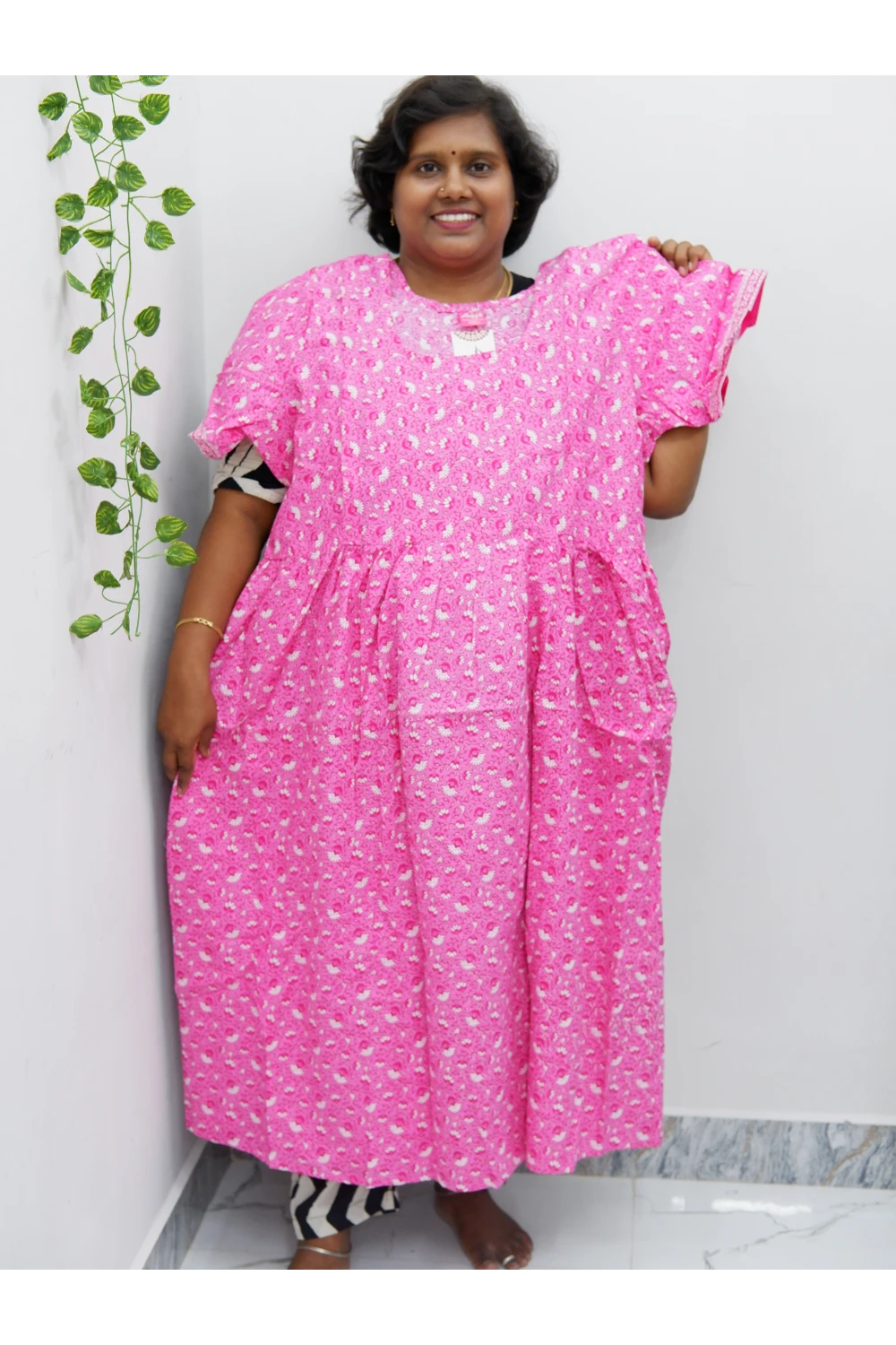 Comfort Fit Maternity Nighty – Side Zip Design