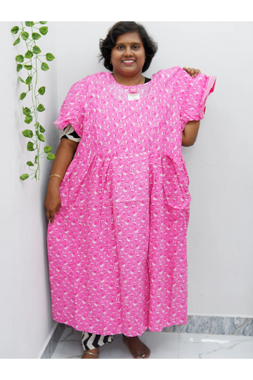 Comfort Fit Maternity Nighty – Side Zip Design