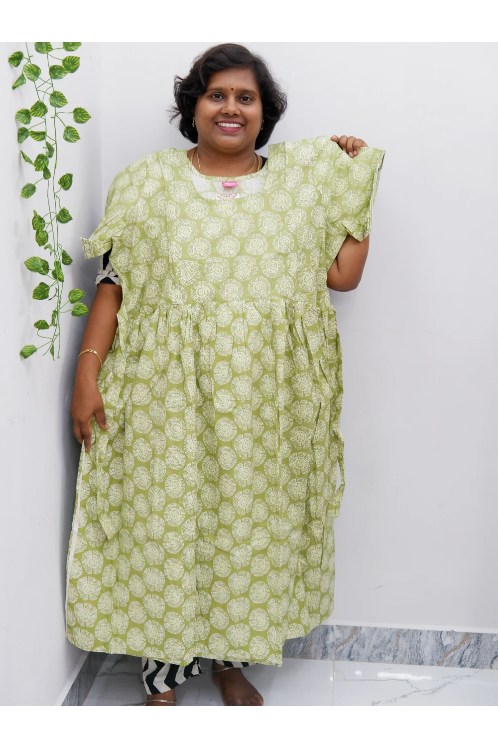 Comfort Fit Maternity Nighty – Side Zip Design