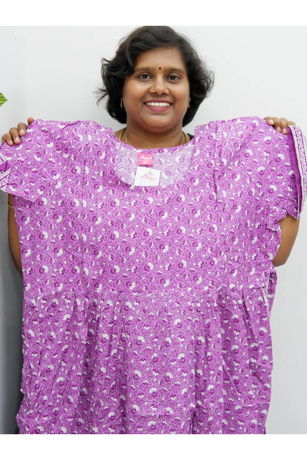 Comfort Fit Maternity Nighty – Side Zip Design