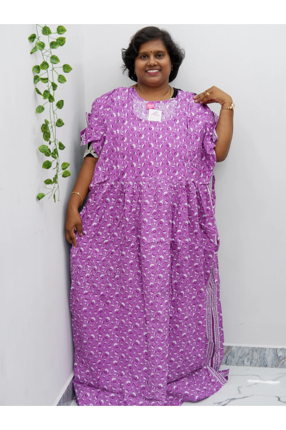 Comfort Fit Maternity Nighty – Side Zip Design