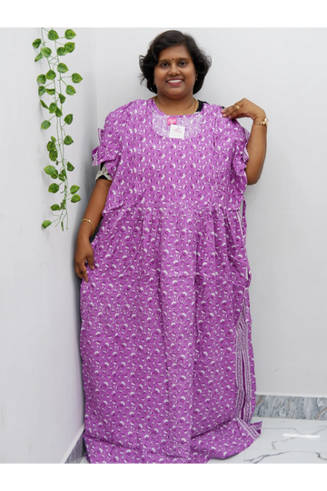 Comfort Fit Maternity Nighty – Side Zip Design