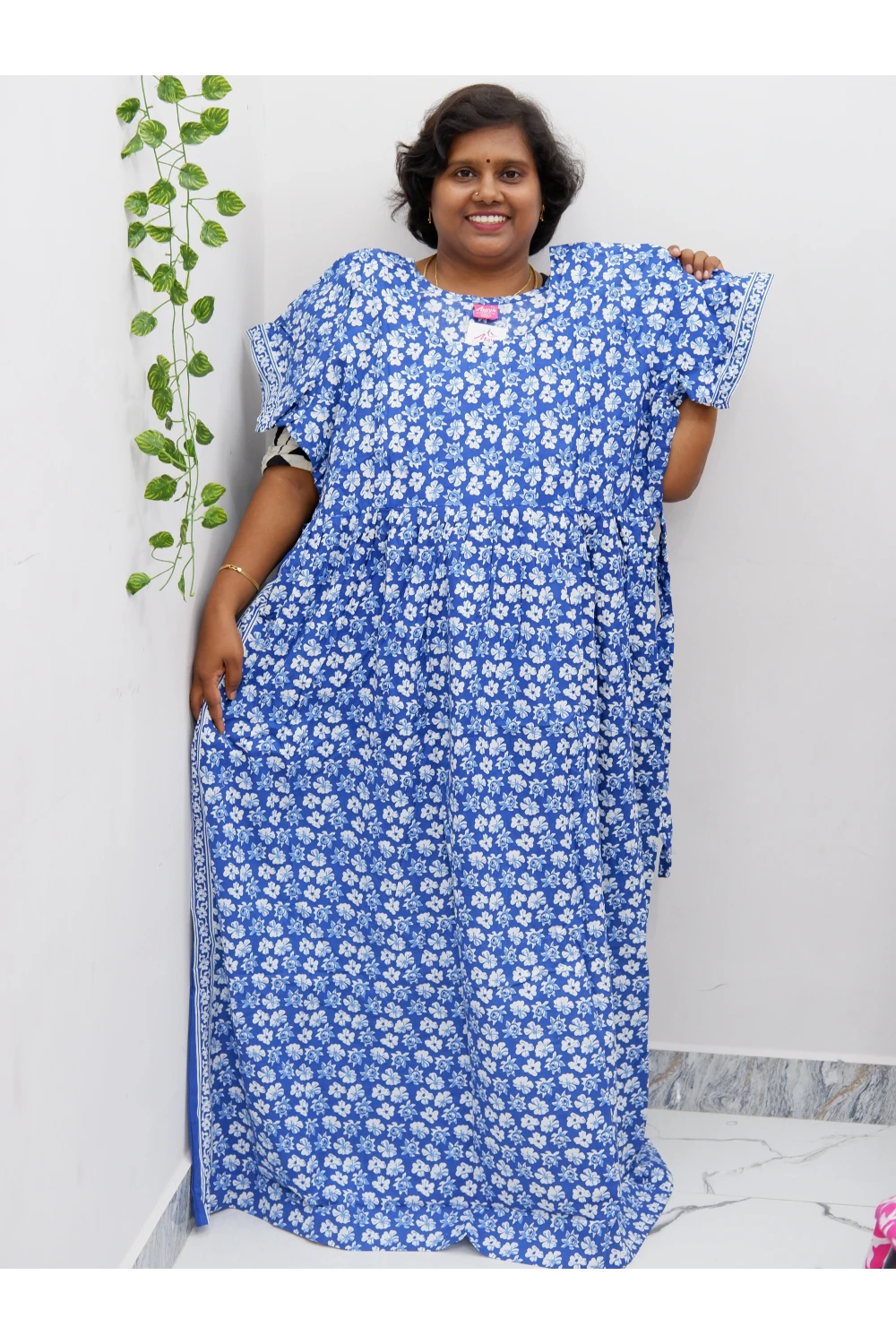 Comfort Fit Maternity Nighty – Side Zip Design
