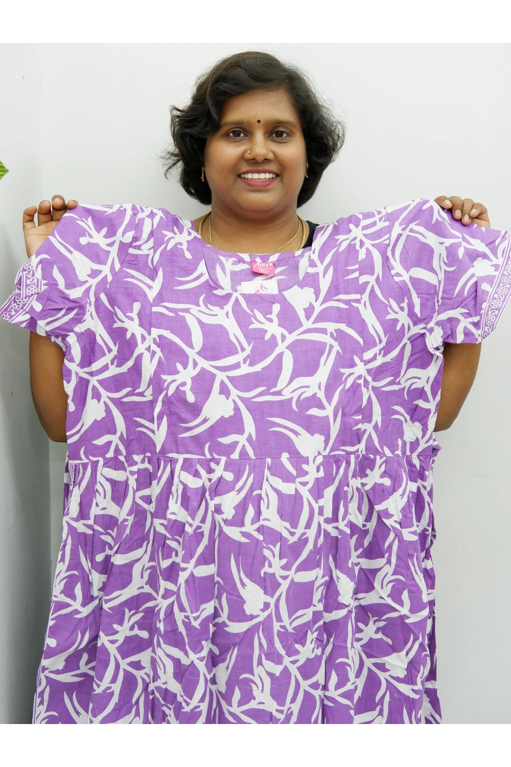 Comfort Fit Maternity Nighty – Side Zip Design