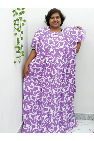 Comfort Fit Maternity Nighty – Side Zip Design