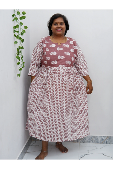 Luxury Feeding Cotton Kurti with Side Zip – Stylish & Practical Maternity Wear