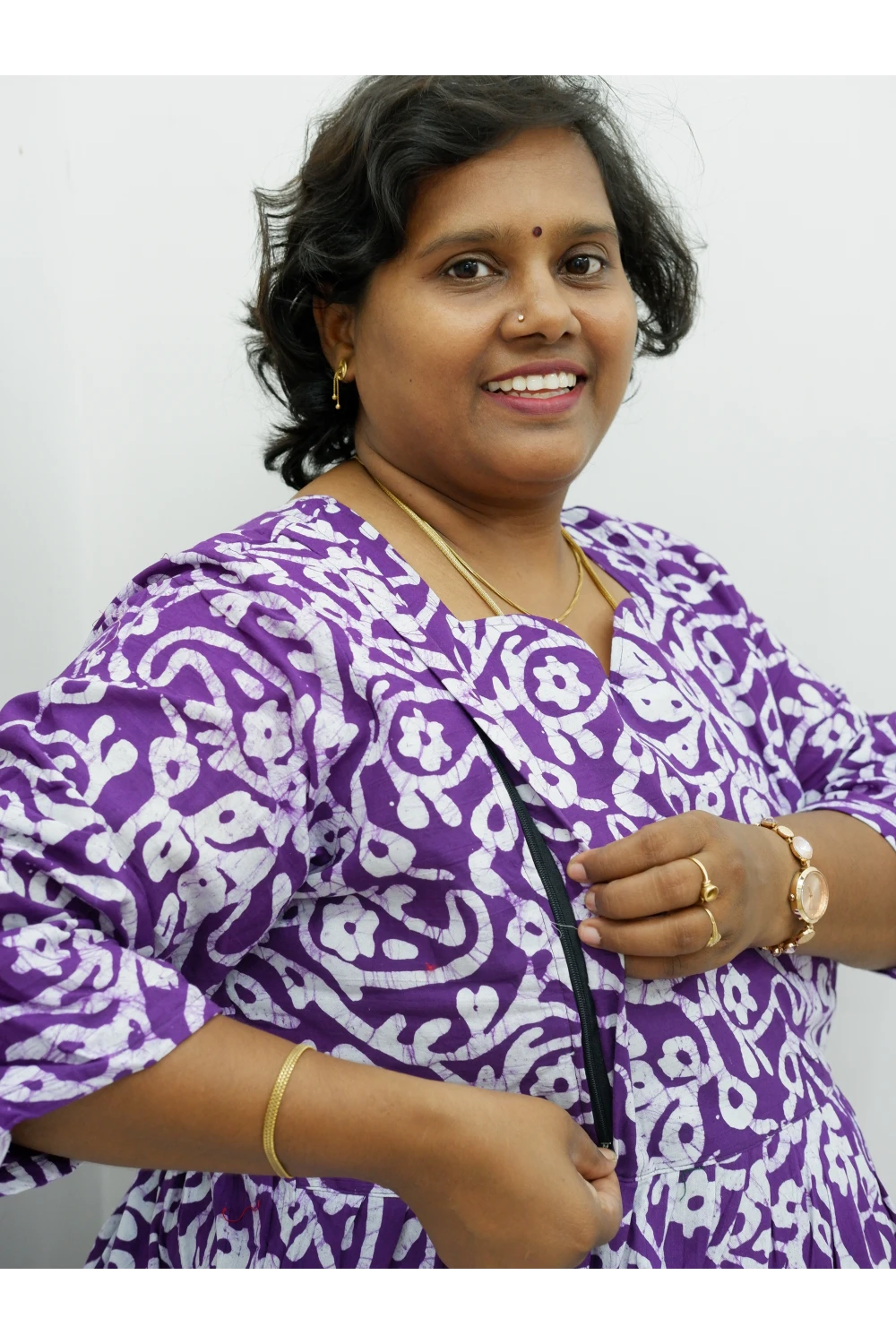 Luxury Feeding Cotton Kurti with Side Zip – Stylish & Practical Maternity Wear