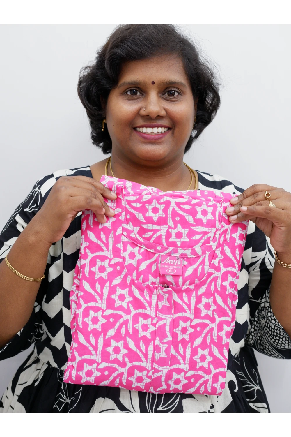 Frock Style Cotton Nighty – Soft & Flowing Fit