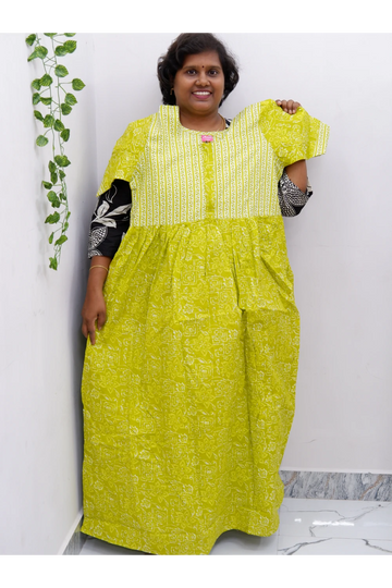 Frock Style Cotton Nighty – Soft & Flowing Fit