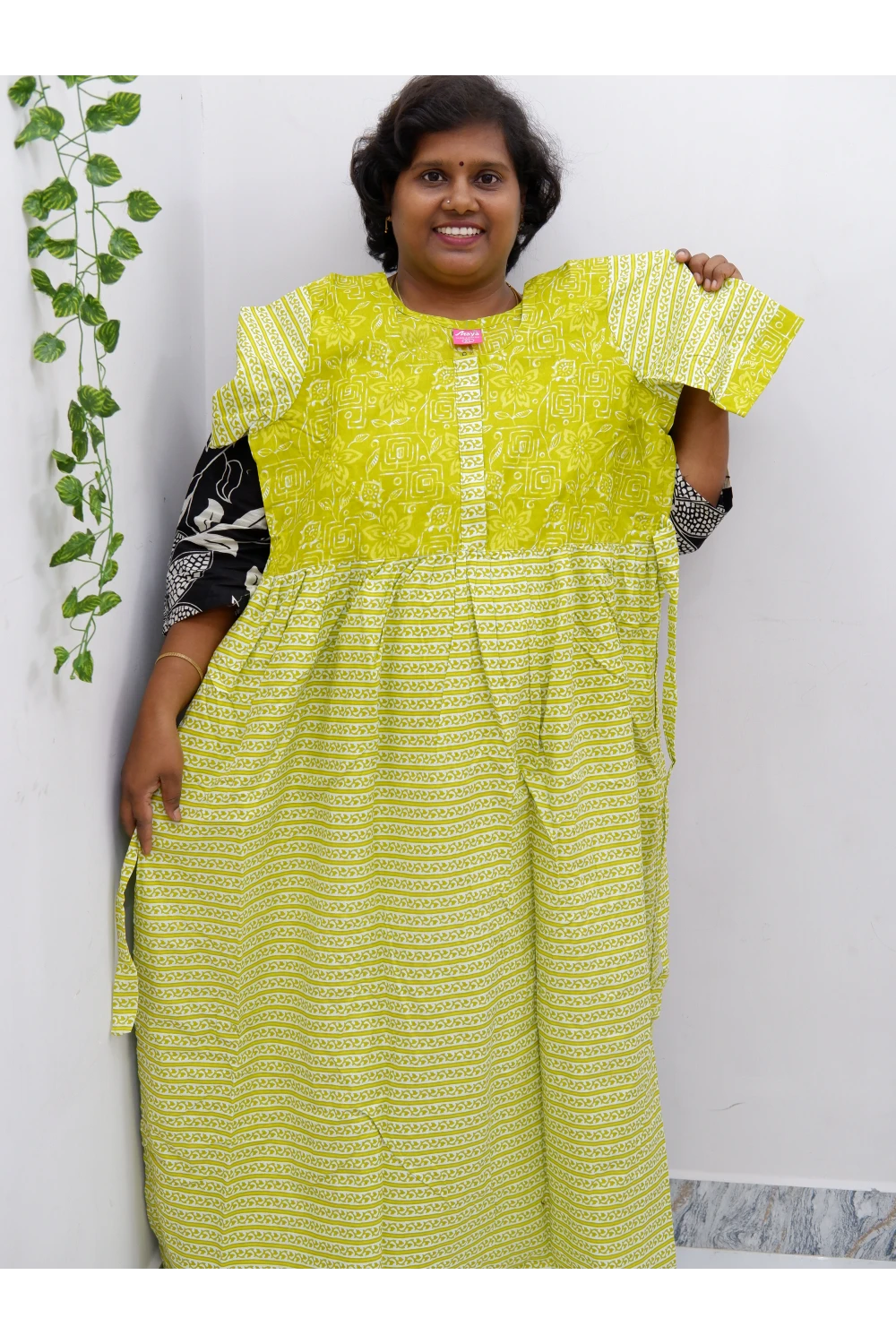 Frock Style Cotton Nighty – Soft & Flowing Fit