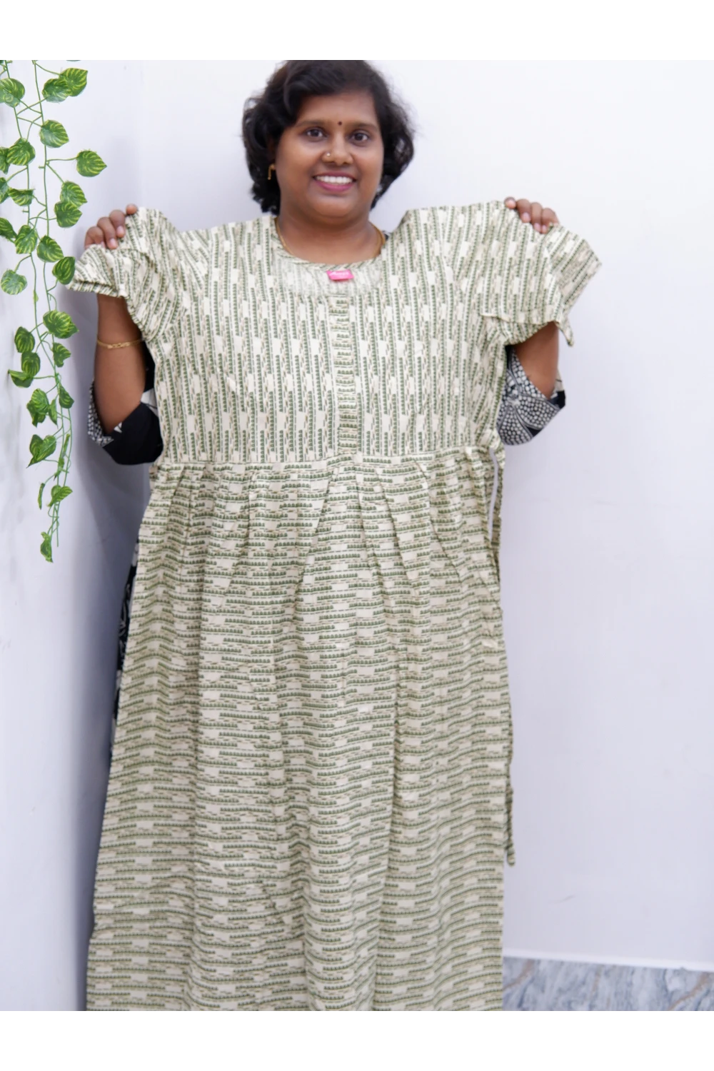 Frock Style Cotton Nighty – Soft & Flowing Fit