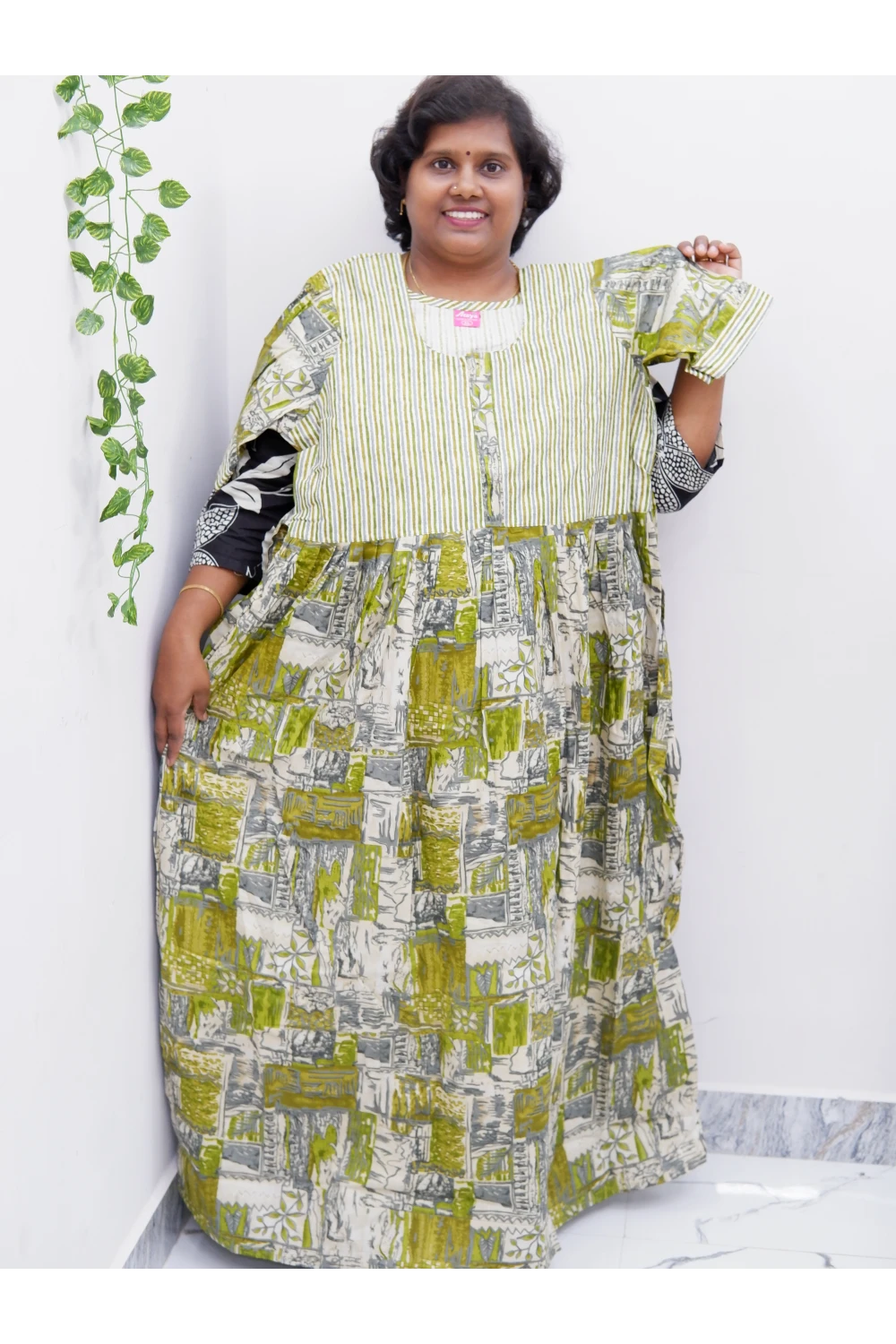 Frock Style Cotton Nighty – Soft & Flowing Fit