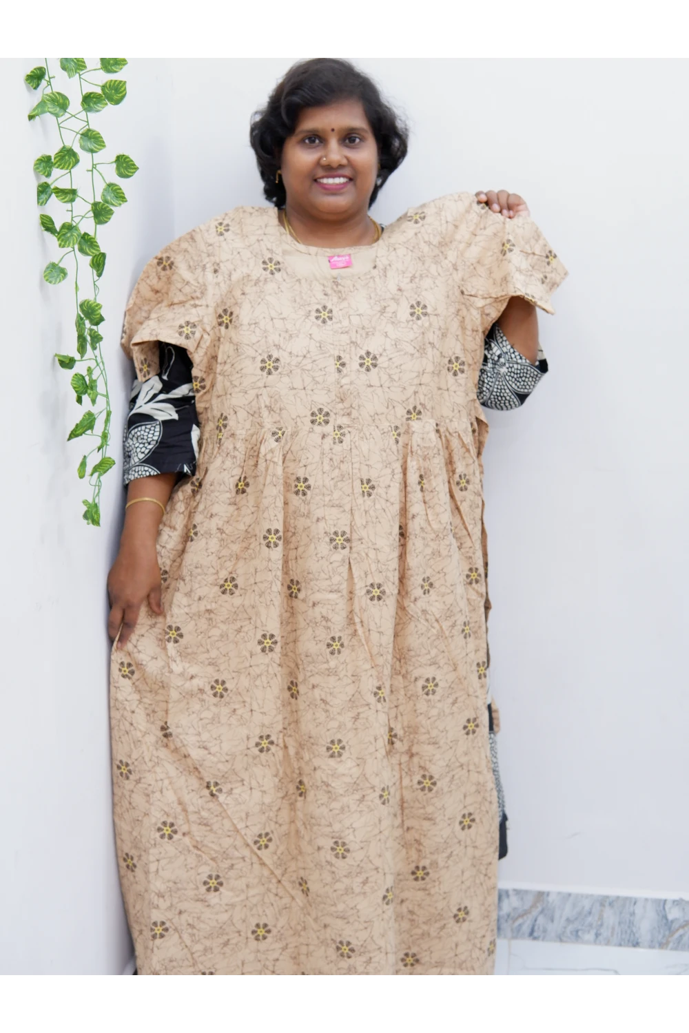 Frock Style Cotton Nighty – Soft & Flowing Fit