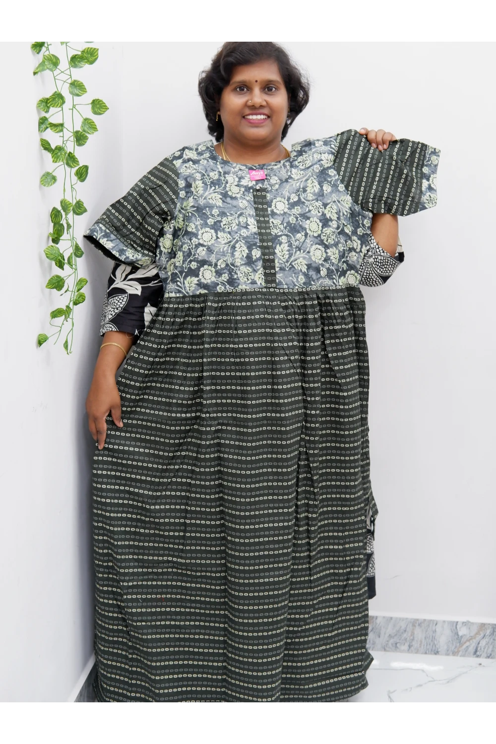 Frock Style Cotton Nighty – Soft & Flowing Fit